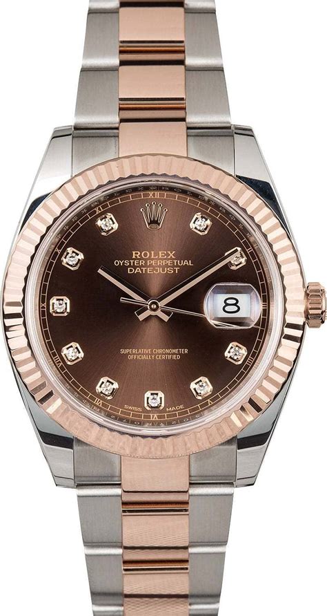 rolex brown datejust|Rolex Datejust 41 everose gold.